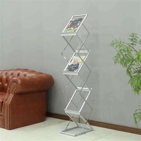 foldable plexiglass holders for flyers.